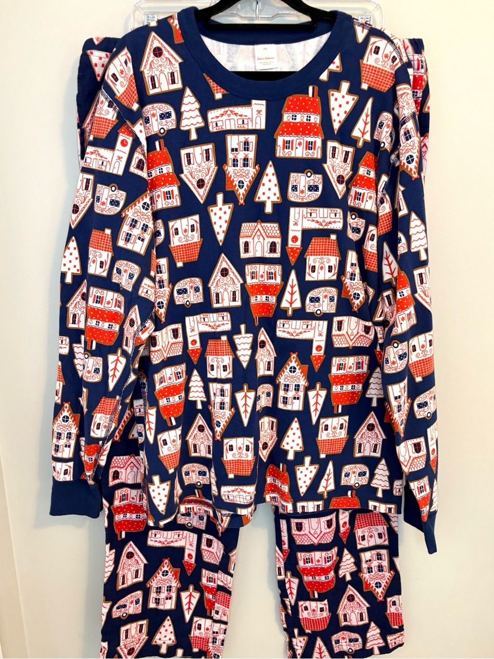 Hanna Andersson Organic Cotton Gingerbread Pajama Set XXL